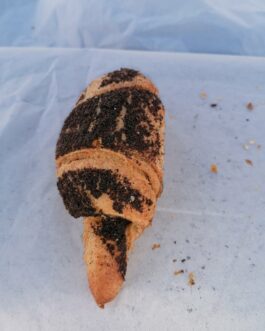 Teljeskiőrlésű belgacsokis croissant 110g